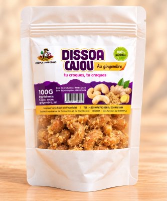 Cajou au gingembre 100g